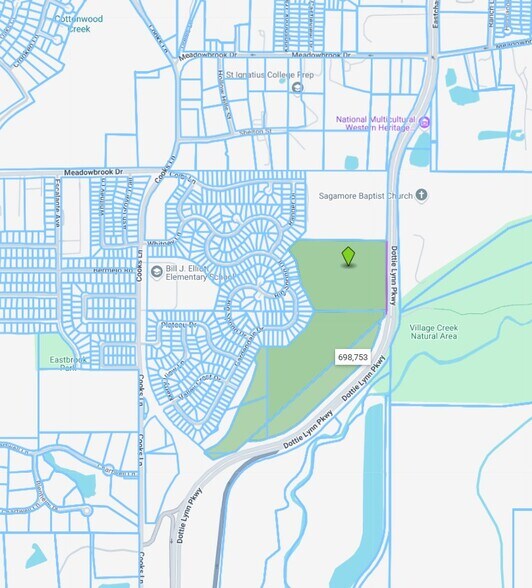 2500 Dottie Lynn Pkwy, Fort Worth, TX à vendre - Plan cadastral – Image 2 sur 2