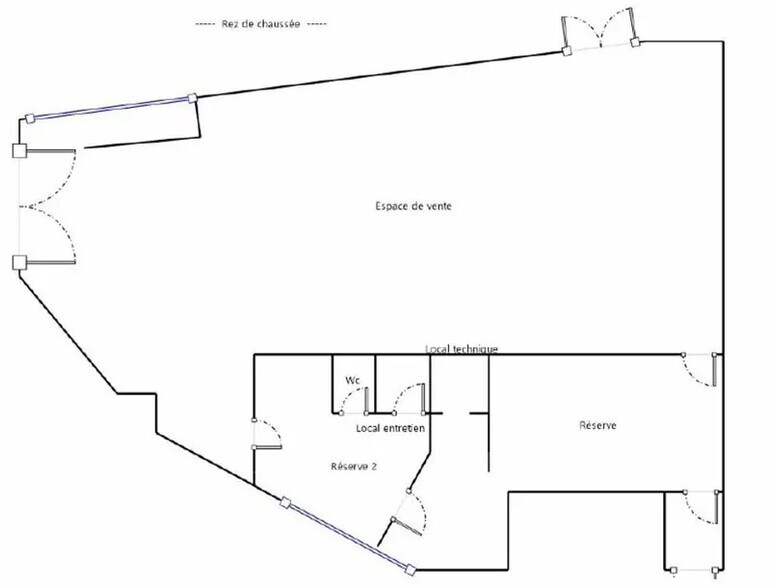 Local commercial dans Villeneuve-Loubet à louer - Plan d’étage – Image 2 sur 3