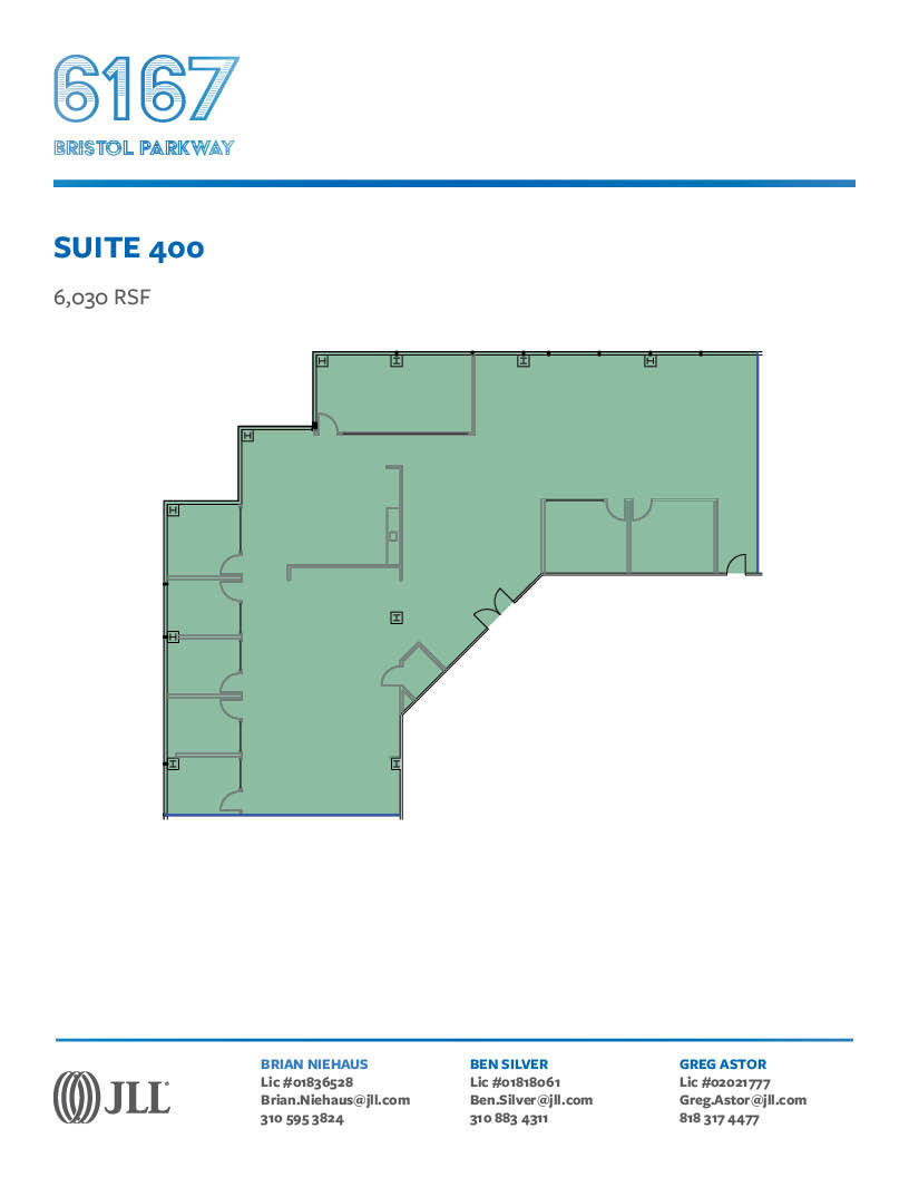 6167 Bristol Pky, Culver City, CA à louer Plan d’étage– Image 1 sur 1