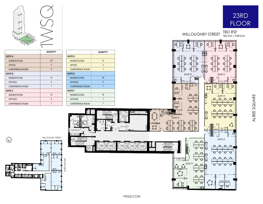 1 Willoughby Sq, Brooklyn, NY à louer Plan d’étage– Image 1 sur 1