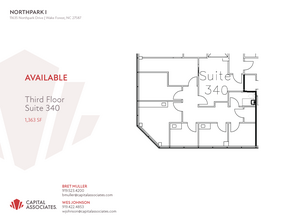 11635 Northpark Dr, Wake Forest, NC à louer Plan d’étage– Image 1 sur 20