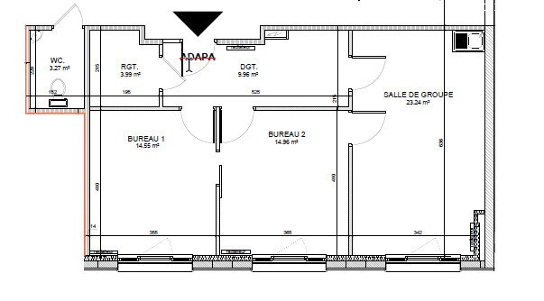 Bureau dans Saint-Rambert-en-Bugey à louer Plan d’étage– Image 1 sur 5