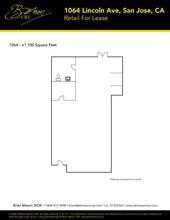 1060-1070 Lincoln Ave, San Jose, CA à louer Plan d’étage– Image 1 sur 1