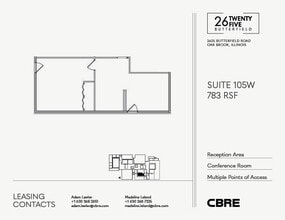 2625 Butterfield Rd, Oak Brook, IL à louer Plan d’étage– Image 1 sur 1