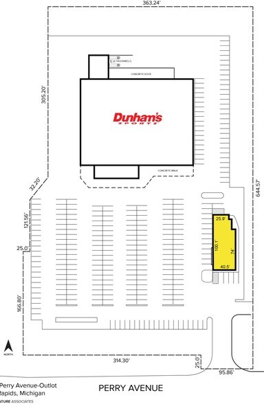 706 Perry Ave, Big Rapids, MI à vendre - Plan de site – Image 2 sur 2
