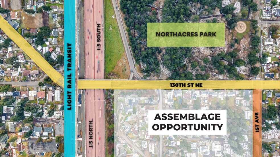 130th St Light Rail Station Land Assemblage, Seattle, WA à vendre - Plan de site – Image 1 sur 9