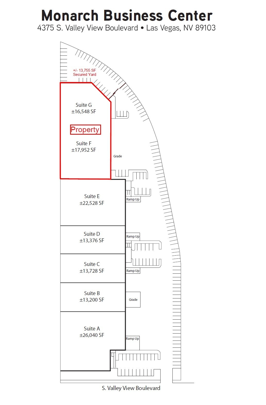 4375 S Valley View Blvd, Las Vegas, NV à louer Plan de site– Image 1 sur 1