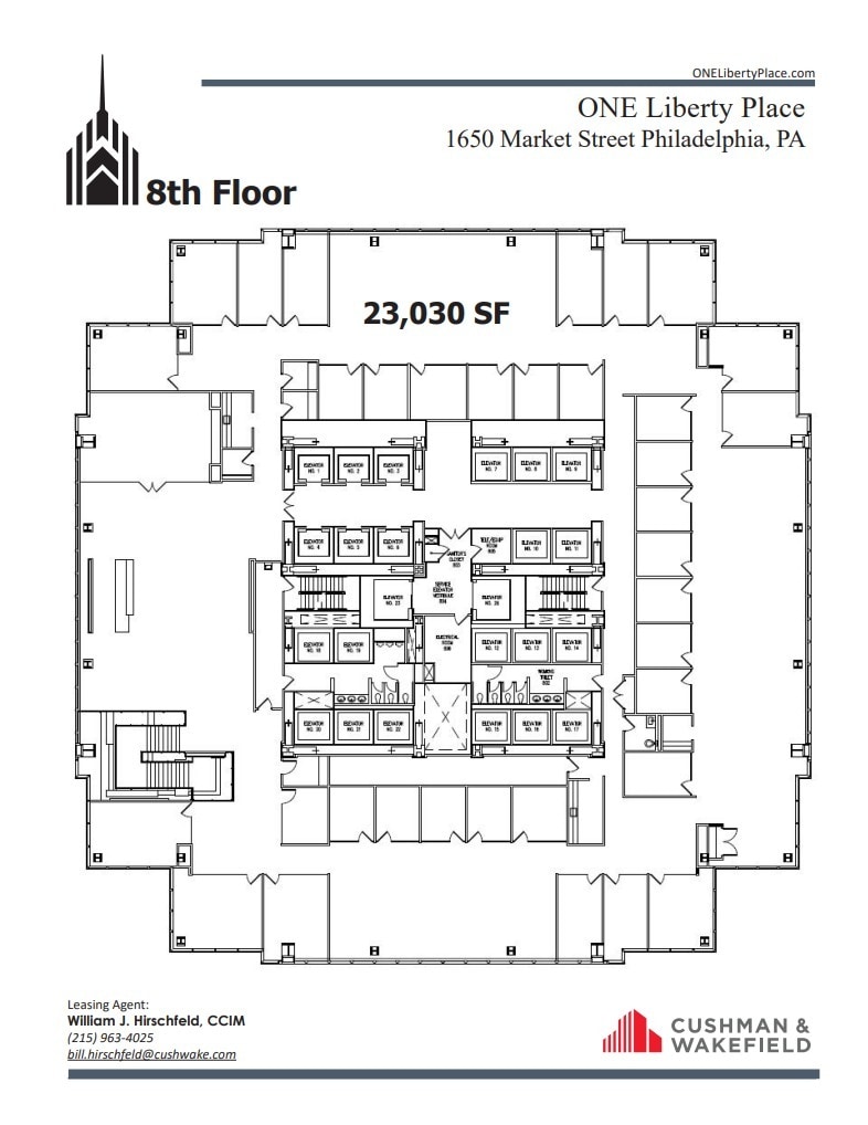 1650 Market St, Philadelphia, PA à louer Plan d’étage– Image 1 sur 1