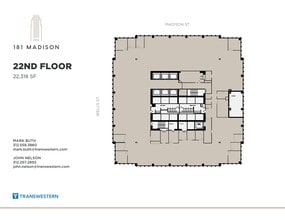 181 W Madison St, Chicago, IL à louer Plan de site– Image 2 sur 2
