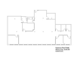 400 W Erie St, Chicago, IL à louer Plan d’étage– Image 1 sur 1