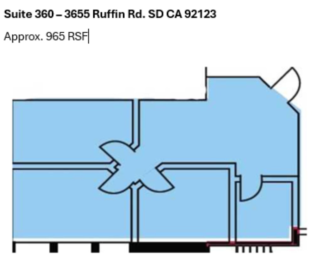 3665 Ruffin Rd, San Diego, CA à louer Plan d’étage– Image 1 sur 18
