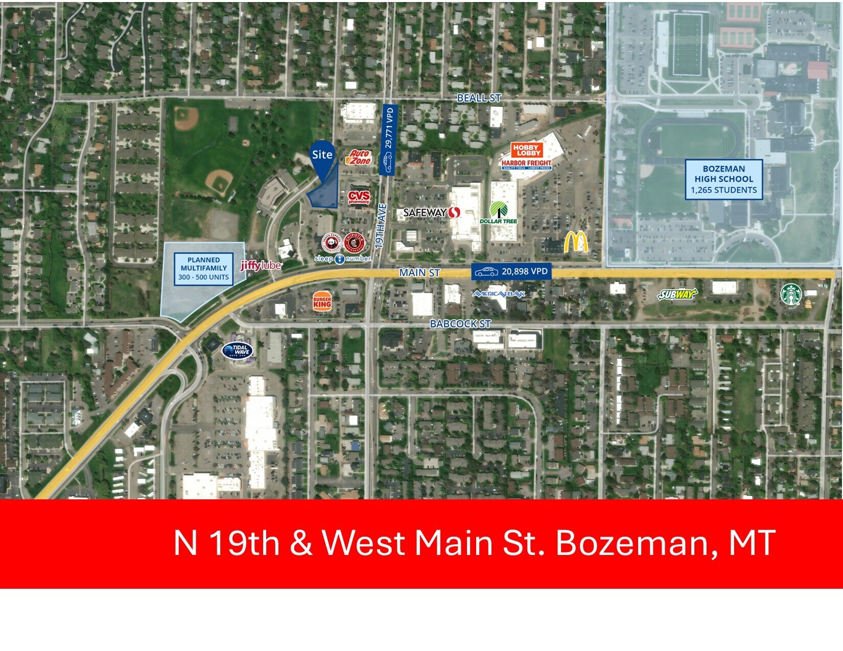 N 19th Ave & W Main St, Bozeman, MT à louer Photo principale– Image 1 sur 5