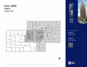 901 5th Ave, Seattle, WA à louer Plan d’étage– Image 1 sur 1