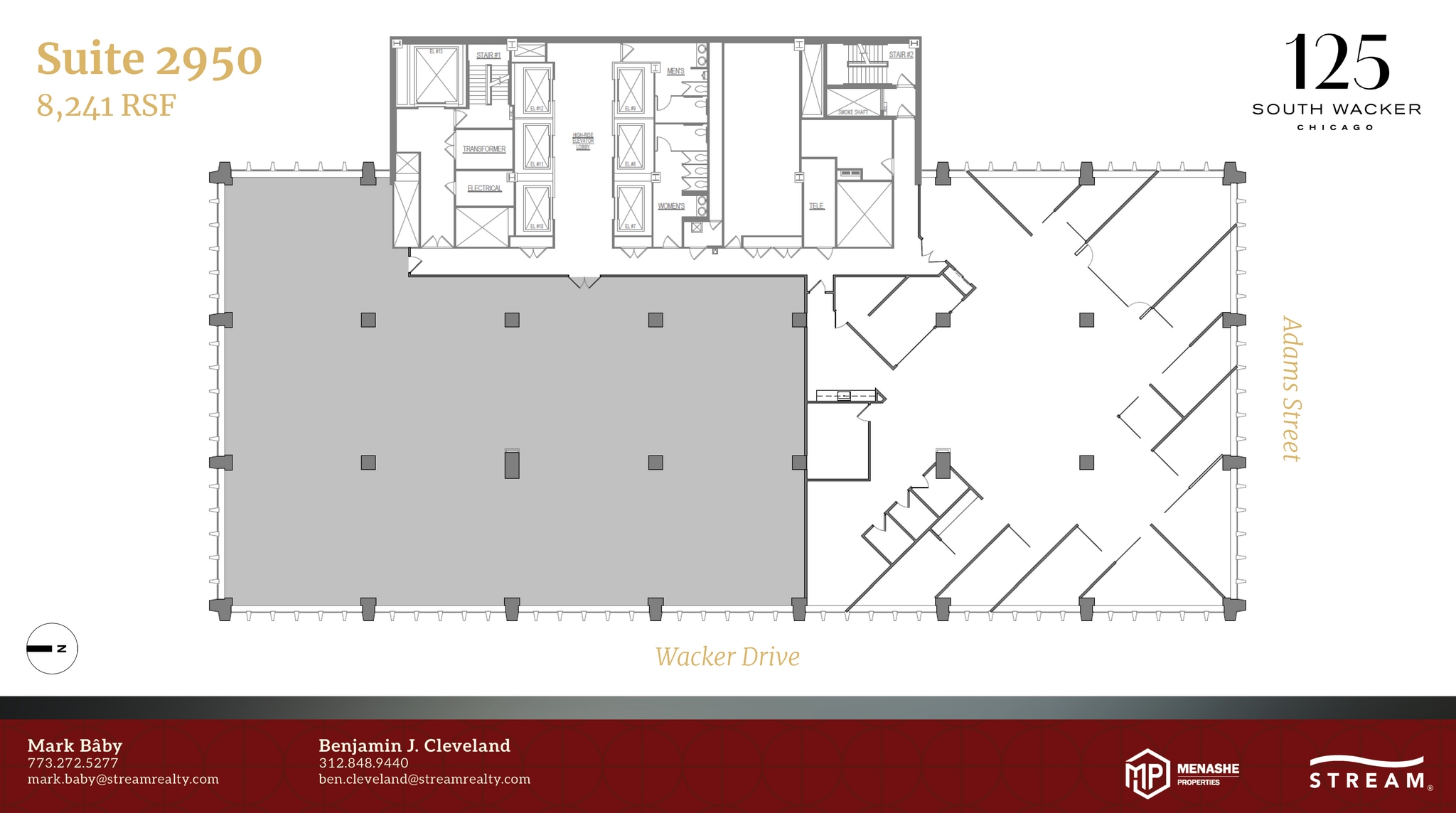125 S Wacker Dr, Chicago, IL à louer Plan d’étage– Image 1 sur 1