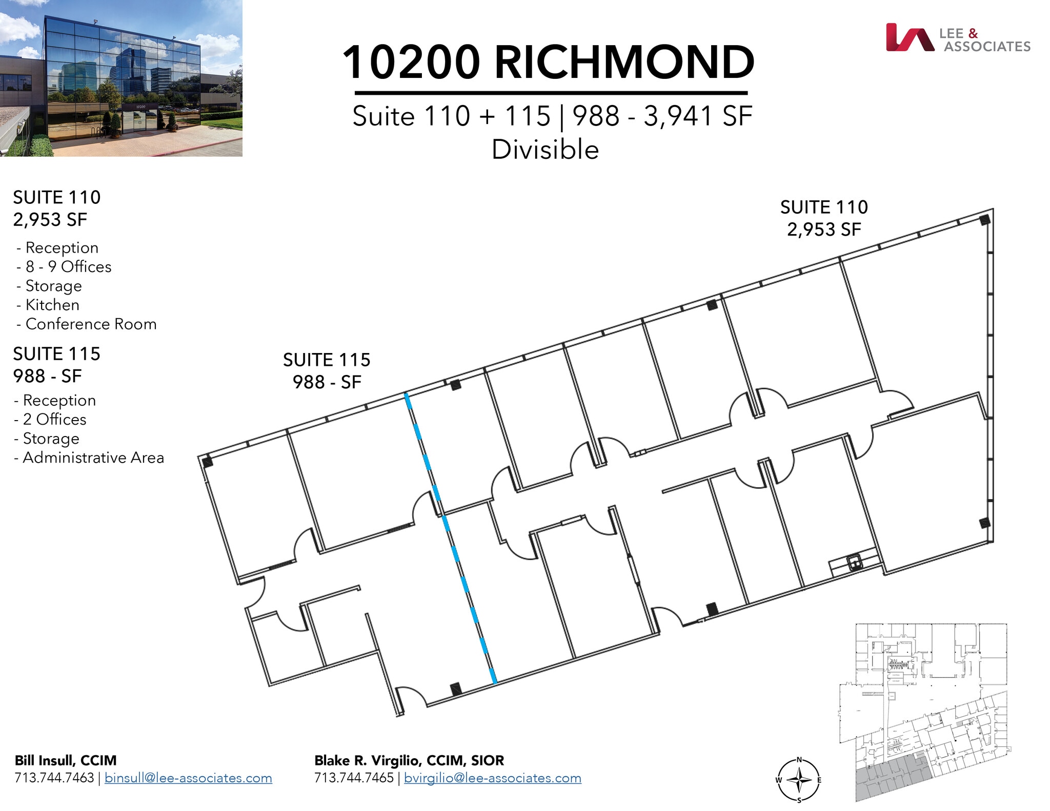 10200 Richmond Ave, Houston, TX à louer Plan d’étage– Image 1 sur 3
