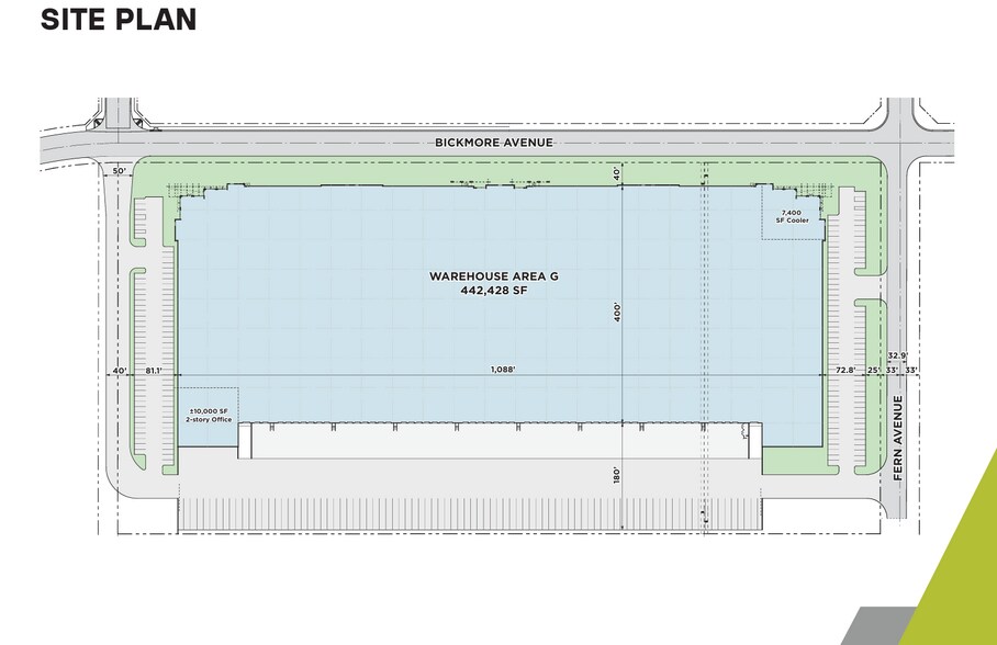 6711 Bickmore Ave, Chino, CA à louer - Plan de site – Image 2 sur 2