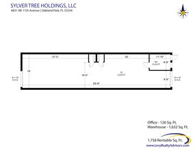 4831-4837 NE 11th Ave, Oakland Park, FL à louer Plan d’étage– Image 2 sur 4