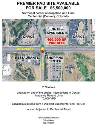 Plus de détails pour E Arapahoe Rd & S Lima St, Centennial, CO - Terrain à vendre