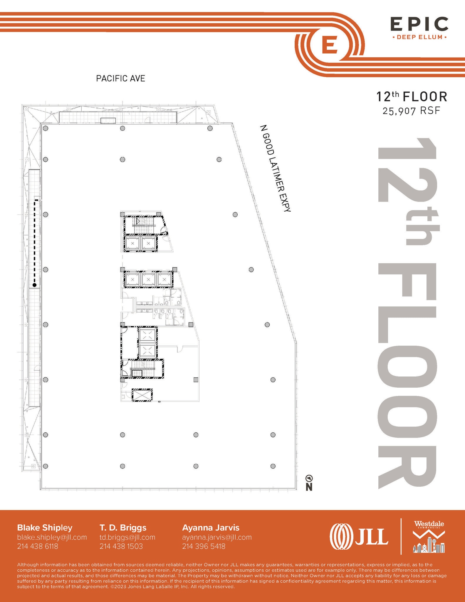 2550 Pacific Ave, Dallas, TX à louer Plan d’étage– Image 1 sur 1