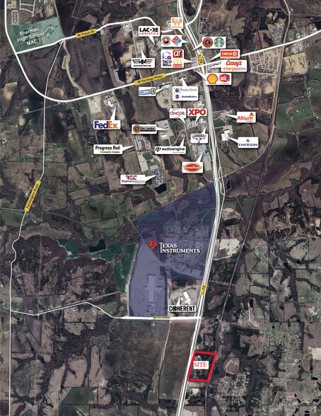 8001 S US Highway 75, Sherman, TX à vendre - Plan de site – Image 2 sur 2