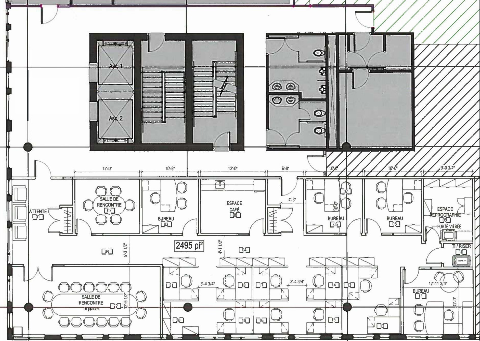 1699 Boul Le Corbusier, Laval, QC à louer Plan d’étage– Image 1 sur 5