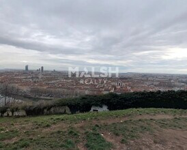 Lyon - Vue aérienne vue de carte