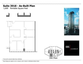 80 S 8th St, Minneapolis, MN à louer Plan d’étage– Image 1 sur 1