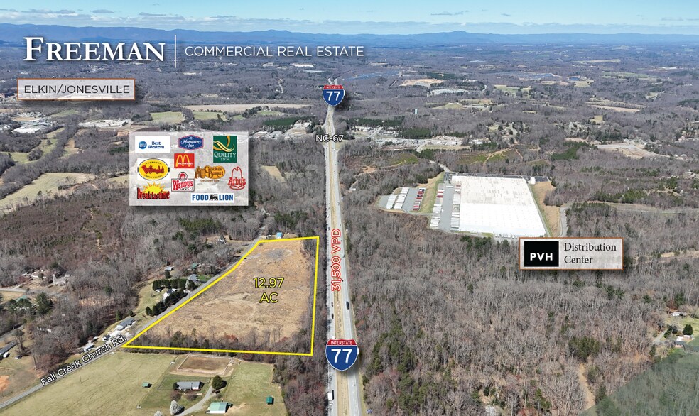 00 Fall Creek Church Rd, Jonesville, NC à vendre - Photo de l’immeuble – Image 1 sur 5
