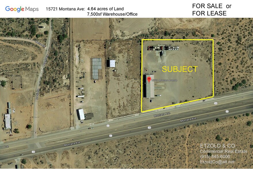 15721 Montana Ave, El Paso, TX à vendre - Aérien – Image 3 sur 14