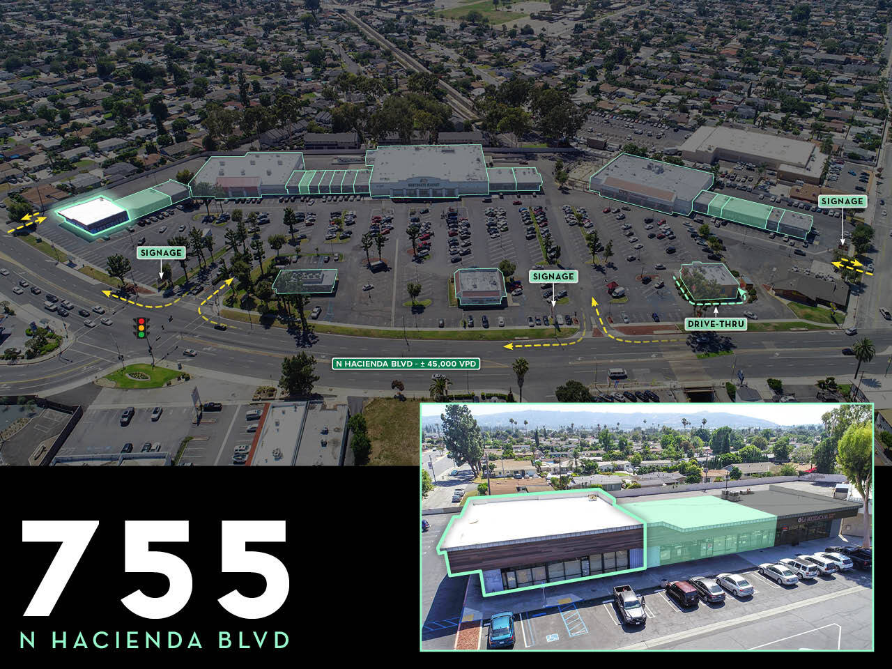 755-899 N Hacienda Blvd, La Puente, CA à louer Photo de l’immeuble– Image 1 sur 1