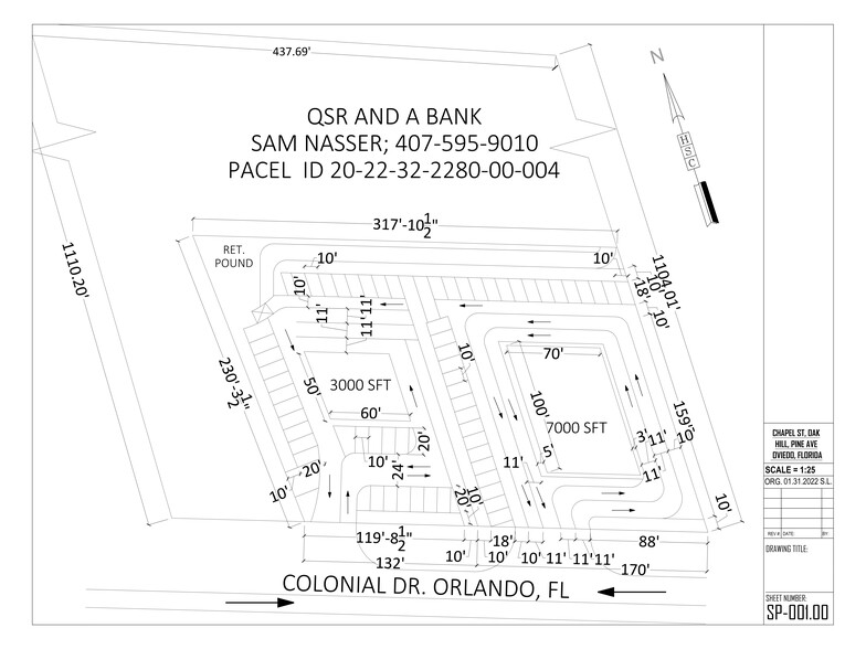 11621 E Colonial Dr, Orlando, FL à vendre - Plan de site – Image 3 sur 3