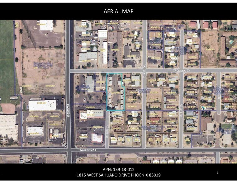 1815 W Sahuaro Dr, Phoenix, AZ à vendre - Aérien – Image 2 sur 2