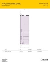 77 Accord Park Dr, Norwell, MA à louer Plan d’étage– Image 1 sur 1