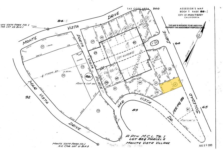9 Soledad Dr, Monterey, CA à louer - Plan cadastral – Image 3 sur 6