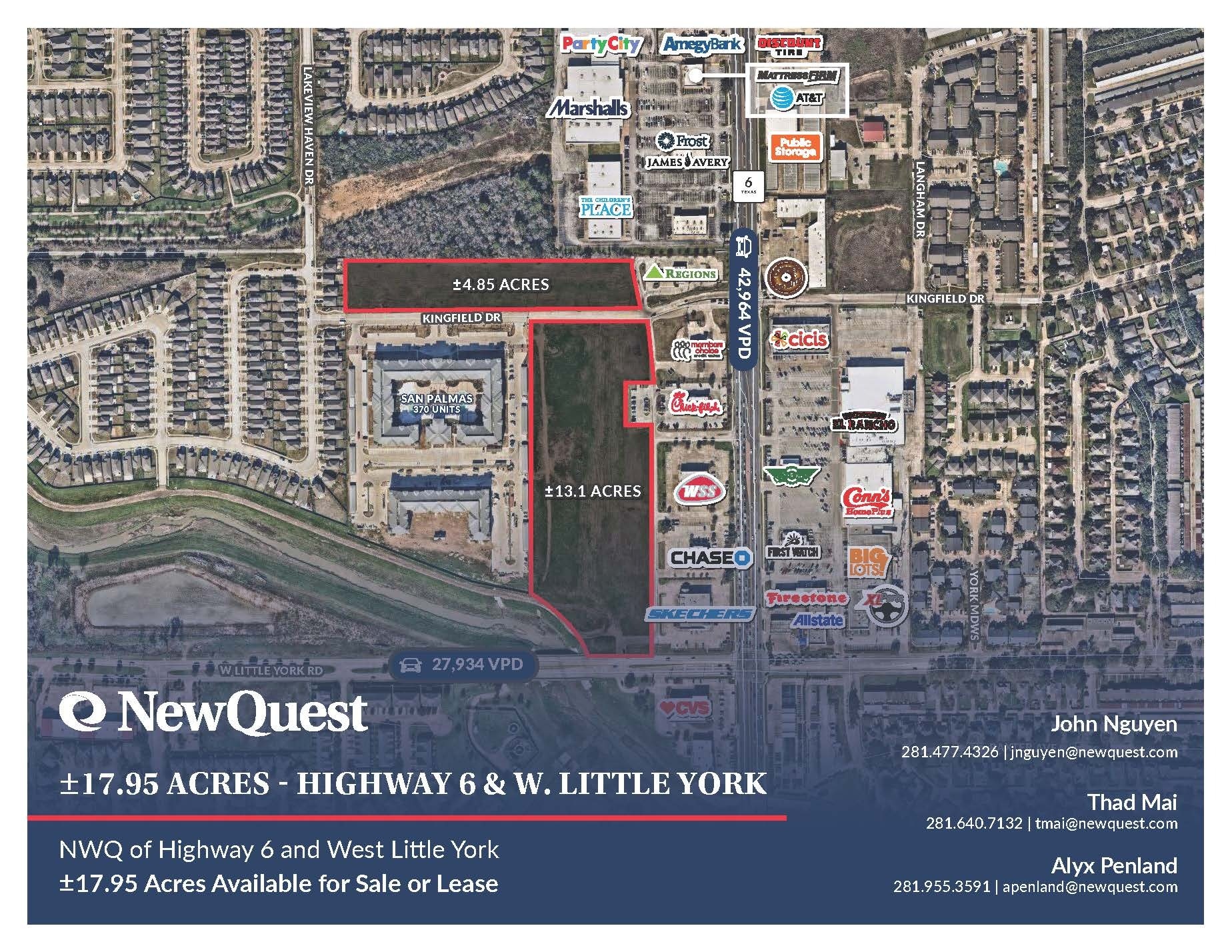 Highway 6 & W Little York, Houston, TX à vendre Aérien– Image 1 sur 4