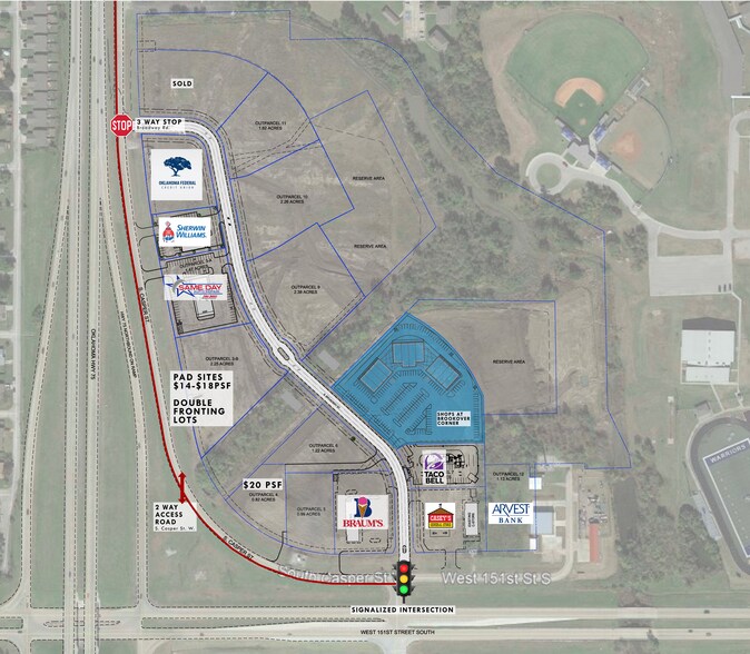 NE Corner 151st & Highway 75, Glenpool, OK à louer - Photo de l’immeuble – Image 2 sur 3