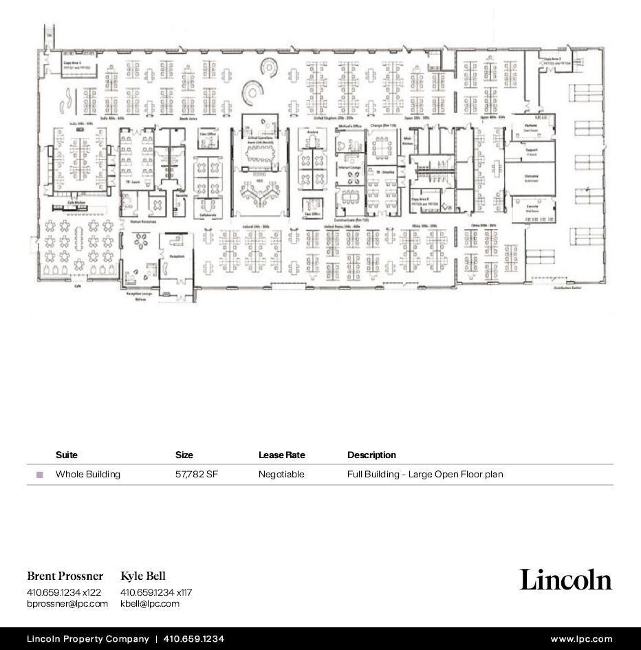 7941 Corporate Dr, Baltimore, MD à louer Plan d’étage– Image 1 sur 1