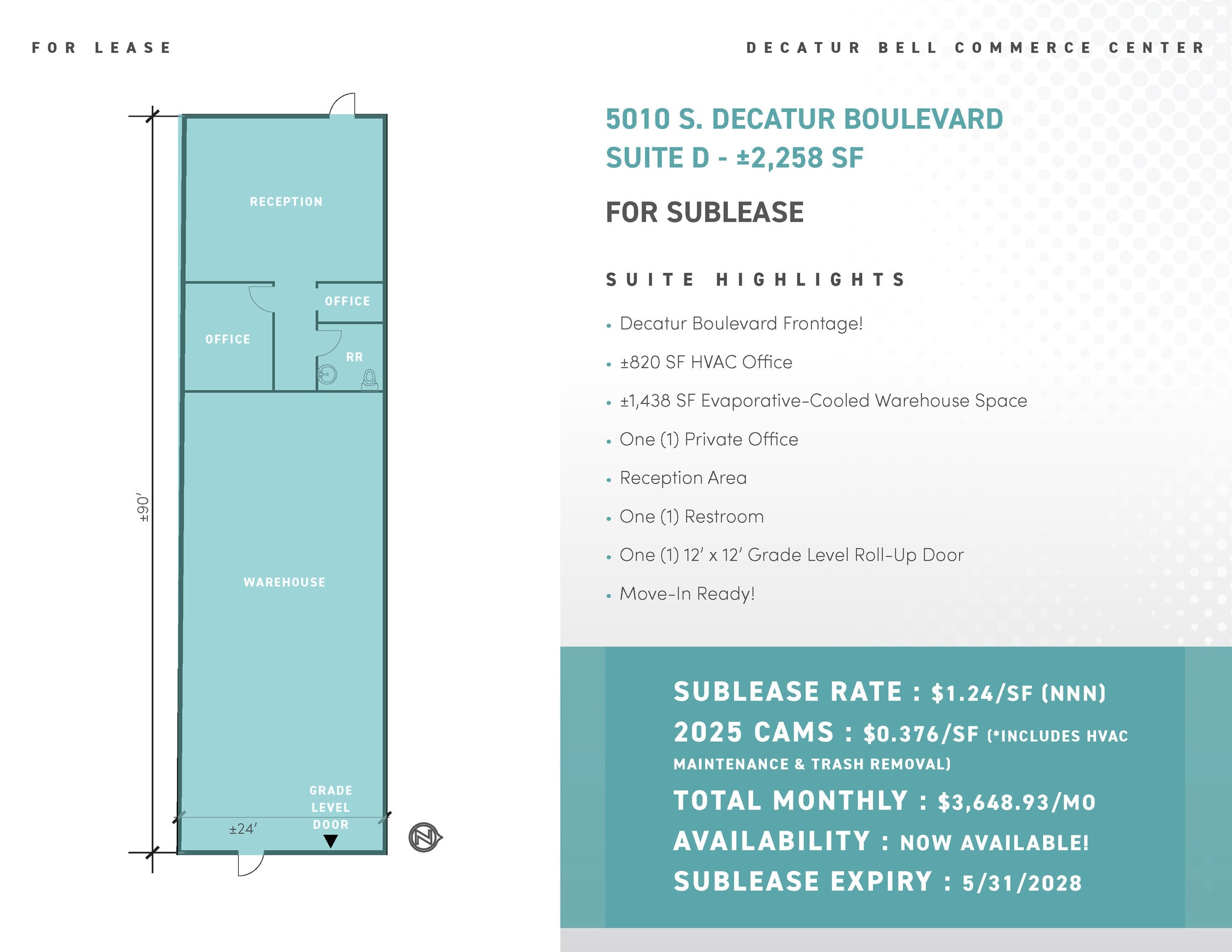 5030 S Decatur Blvd, Las Vegas, NV à louer Plan d’étage– Image 1 sur 1