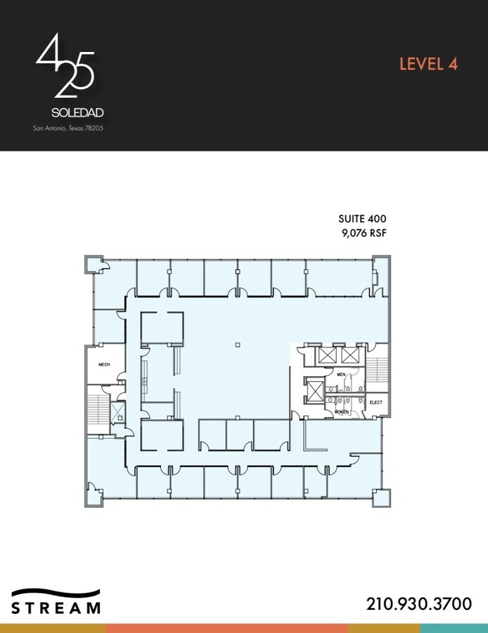 425 Soledad St, San Antonio, TX 78205 - Lot 4 -  - Plan d’étage - Image 1 of 1
