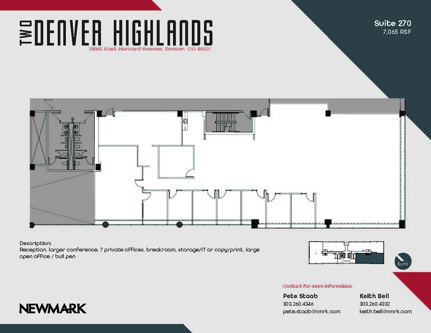 10375 E Harvard Ave, Denver, CO à louer Plan d’étage– Image 1 sur 1