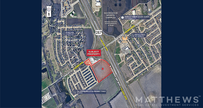 SWC S 287 & Farley St hwy, Waxahachie, TX à vendre - Photo principale – Image 1 sur 4
