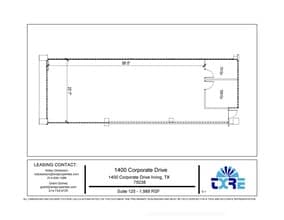 1400 Corporate Dr, Irving, TX à louer Plan d’étage– Image 1 sur 1