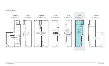 1710-1716 N Wells St, Chicago, IL à louer Plan de site– Image 1 sur 1