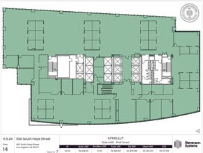 550 S Hope St, Los Angeles, CA à louer Plan d’étage– Image 1 sur 1