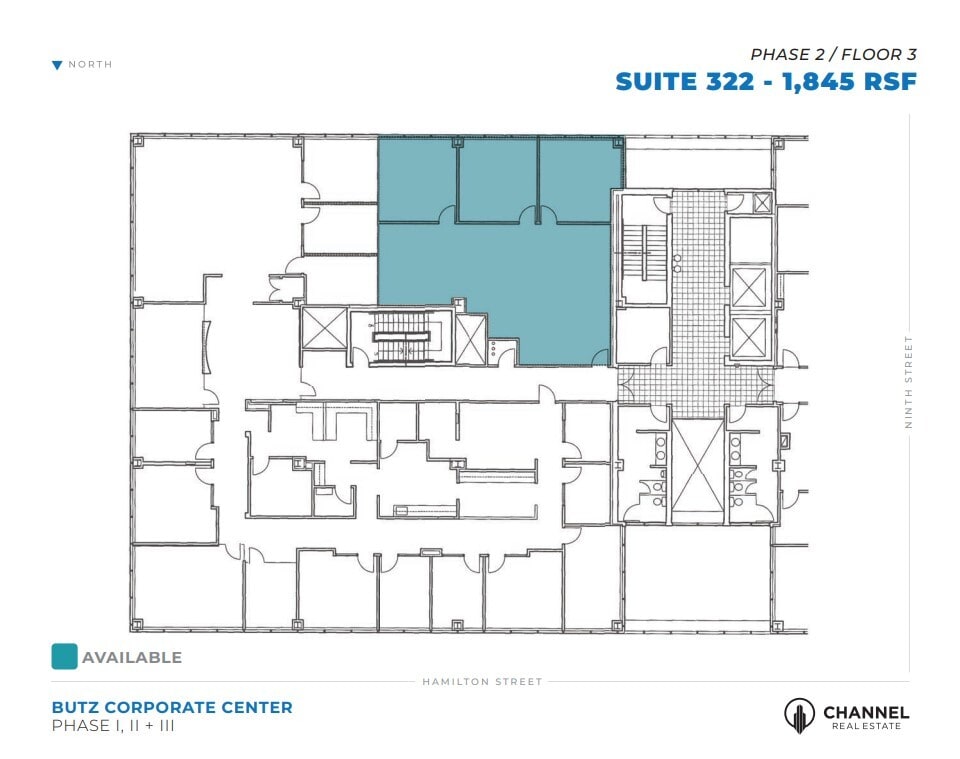 840 W Hamilton St, Allentown, PA à louer Plan d’étage– Image 1 sur 1