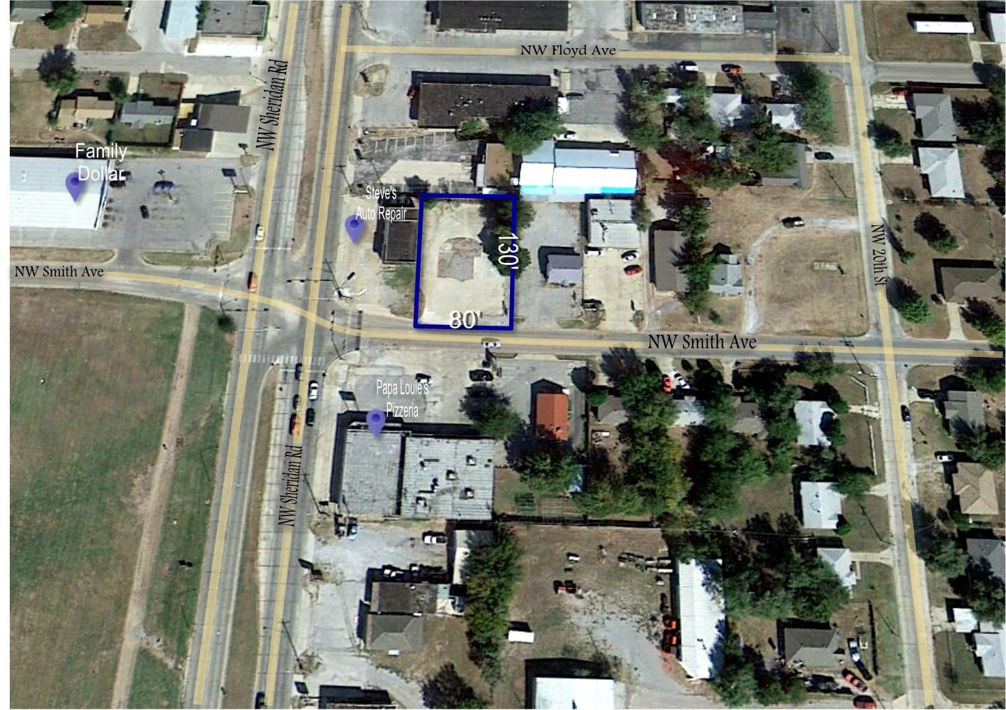 2013 NW Smith Ave, Lawton, OK à vendre Aérien– Image 1 sur 2