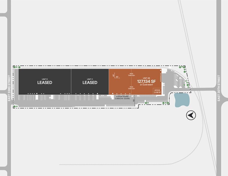 8525 E 33rd St, Indianapolis, IN à louer - Plan de site – Image 3 sur 9
