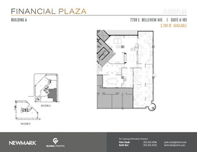 7730 E Belleview Ave, Greenwood Village, CO à louer Plan d’étage– Image 1 sur 2
