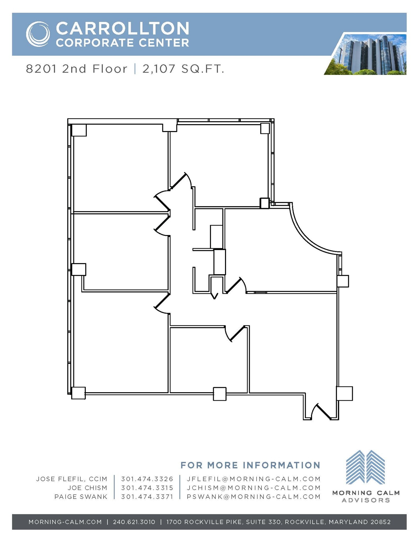 8201 Corporate Dr, Landover, MD à louer Plan d’étage– Image 1 sur 1