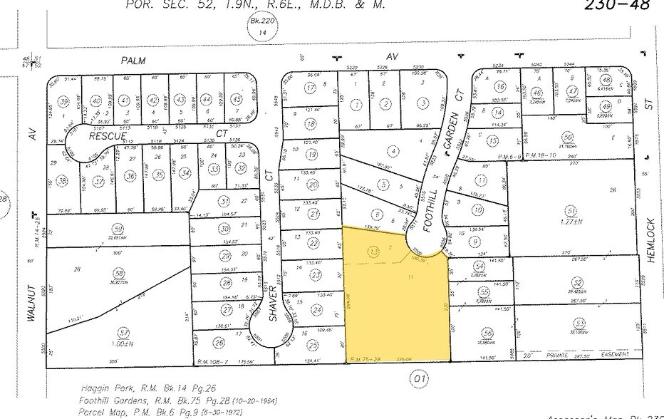 5500 Foothill Gardens Ct, Sacramento, CA à vendre - Plan cadastral – Image 2 sur 23